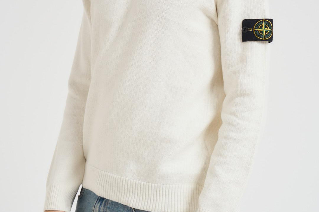 Maglia uomo girocollo bianca 5100049 S00A2V0093 STONE ISLAND 