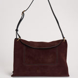 Borsa donna "Penelope" Slouch in suede bordeaux 000148 ACAISUEDE WANDLER 