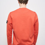 Felpa uomo girocollo arancione 6100044 S0051V008A STONE ISLAND 