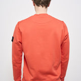 Felpa uomo girocollo arancione 6100044 S0051V008A STONE ISLAND 