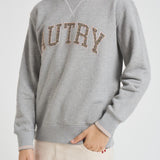 Felpa uomo College grigia SWPM U4HX AUTRY 