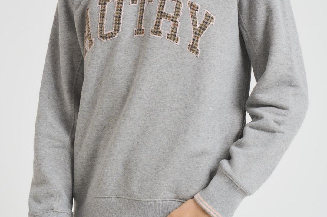 Felpa uomo College grigia SWPM U4HX AUTRY 