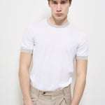 T-shirt uomo girocollo bianca 57135 20671002 GRAN SASSO 