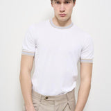 T-shirt uomo girocollo bianca 57135 20671002 GRAN SASSO 