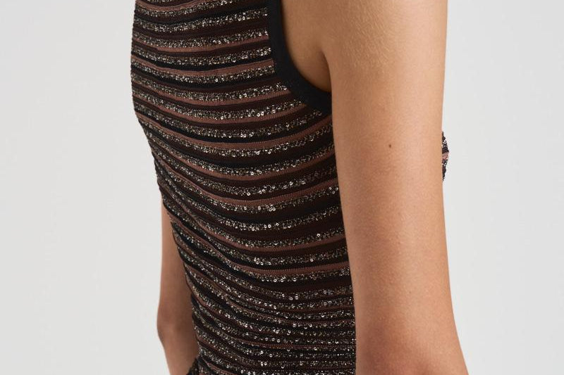 Modello senza maniche con scollo rotondo K0H BK01CLS80E3 MISSONI 