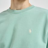 Felpa uomo girocollo verde acqua 710916689 012 RALPH LAUREN 
