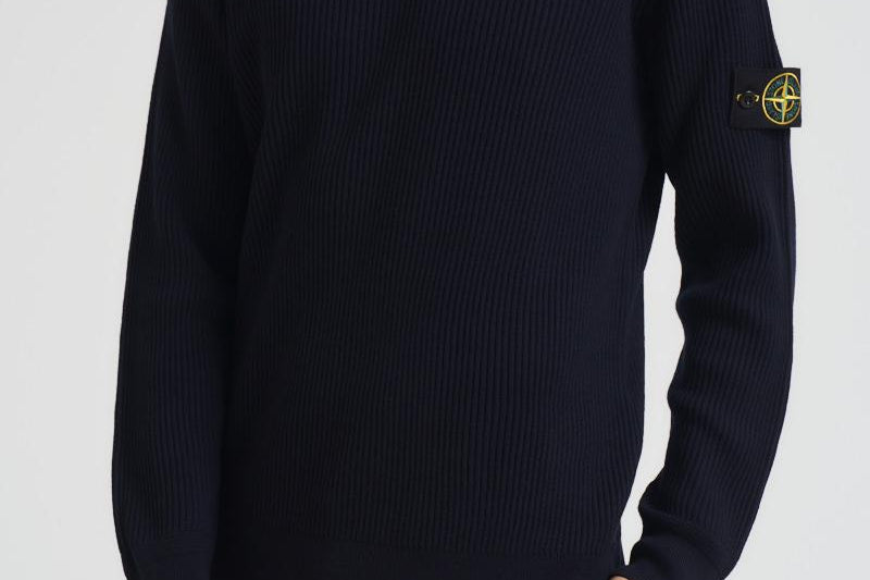 Dolcevita uomo a costine blu 5100052 S00C2V0020 STONE ISLAND 