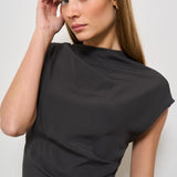T-shirt donna girocollo nera S5SU03 Y54 SEMICOUTURE 
