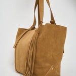 Borsa donna 24/7 in suede cammello GWA00785 A00079455303 GOLDEN GOOSE 