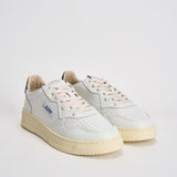 Sneakers uomo Medalist Low bianca e verde AULM BJ02 AUTRY 