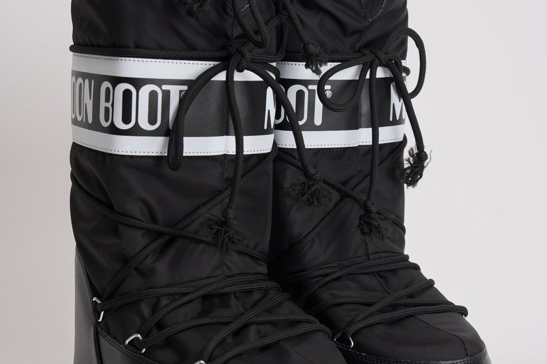 Stivale donna da neve alto in nylon nero 1400440 N001BLACK MOON BOOT 