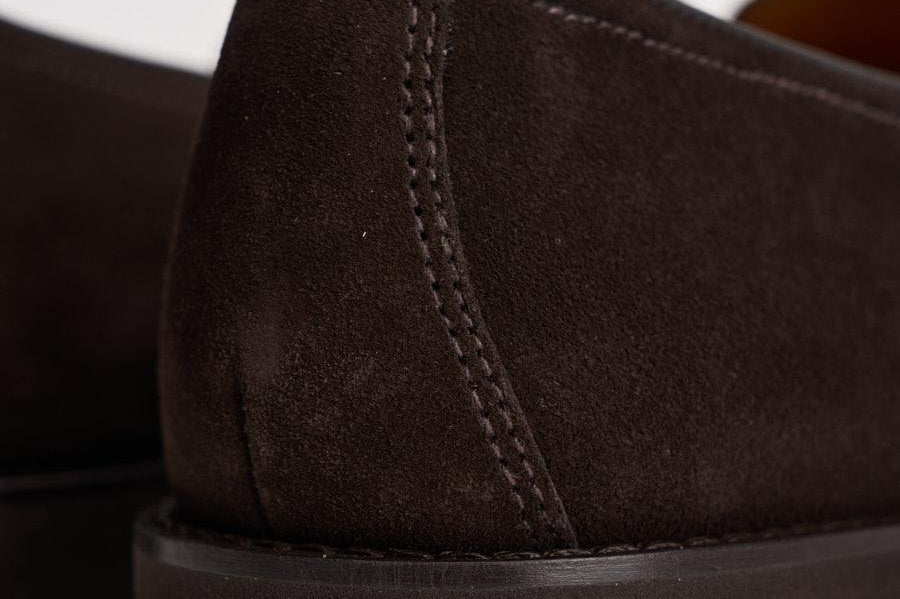 Mocassino uomo in suede marrone con nappine 3420 VISONEM23 DOUCAL'S 