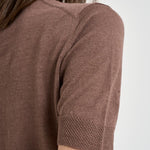 T-shirt donna in maglia tortora 850304 ZA492Z3560 ZANONE 