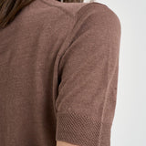 T-shirt donna in maglia tortora 850304 ZA492Z3560 ZANONE 