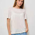 T-shirt donna girocollo bianca 25709 09 RRD 
