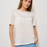 T-shirt donna girocollo bianca 25709 09 RRD 