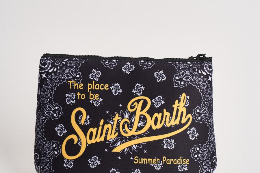Pochette donna Aline bandana nera ALINE 03518L MC2 SAINT BARTH 