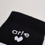 Calze uomo con logo nere. 198M 1 ARTE ANTWERP 