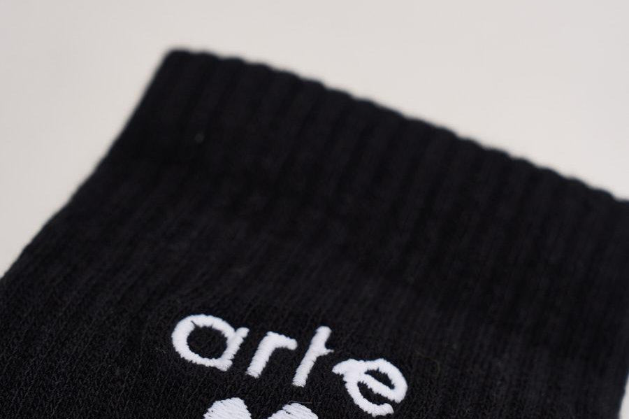 Calze uomo con logo nere. 198M 1 ARTE ANTWERP 