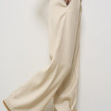 Pantaloni donna a palazzo panna 13531 DUNE0014 FORTE FORTE 