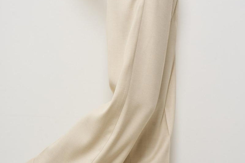 Pantaloni donna a palazzo panna 13531 DUNE0014 FORTE FORTE 