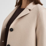 Cappotto donna monopetto panna AE1215 MLK120 HARRIS WHARF LONDON 