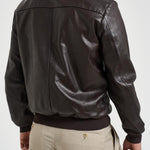 Giubbotto uomo in ecopelle moro ELVIS TANNING06 THE JACK LEATHERS 