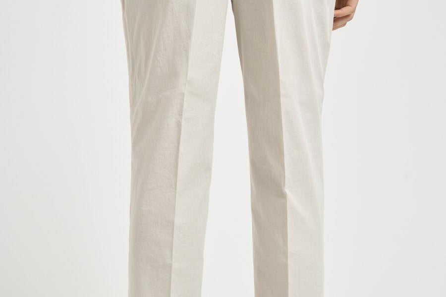 Pantalone uomo gamba dritta panna ARECHI 108104 SANTANIELLO 