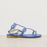 Sandali donna denim blu W46  EMANUELA CARUSO CAPRI 