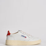 Sneakers uomo Medalist Low bianca e rossa AULM TB03 AUTRY 