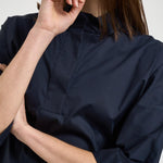 Camicia donna manica a tre quarti blu L6SK15 N08 LIVIANA CONTI 