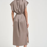 Abito donna chemisier tortora 31325 0340TAUPE FILIPPA K 