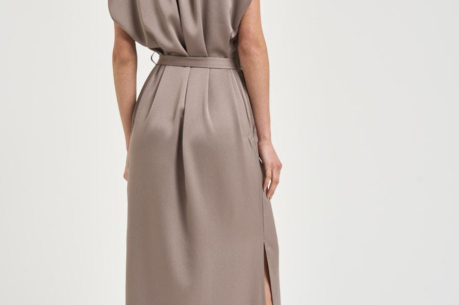 Abito donna chemisier tortora 31325 0340TAUPE FILIPPA K 