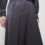 Pantaloni donna in raso blu P04052 6638061 PESERICO 