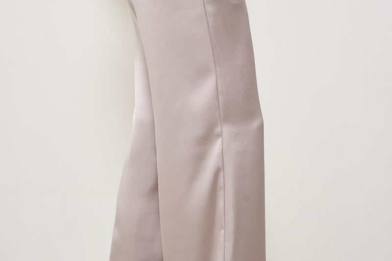 Pantaloni donna satinati rosa PT000008D 1985 HERNO 