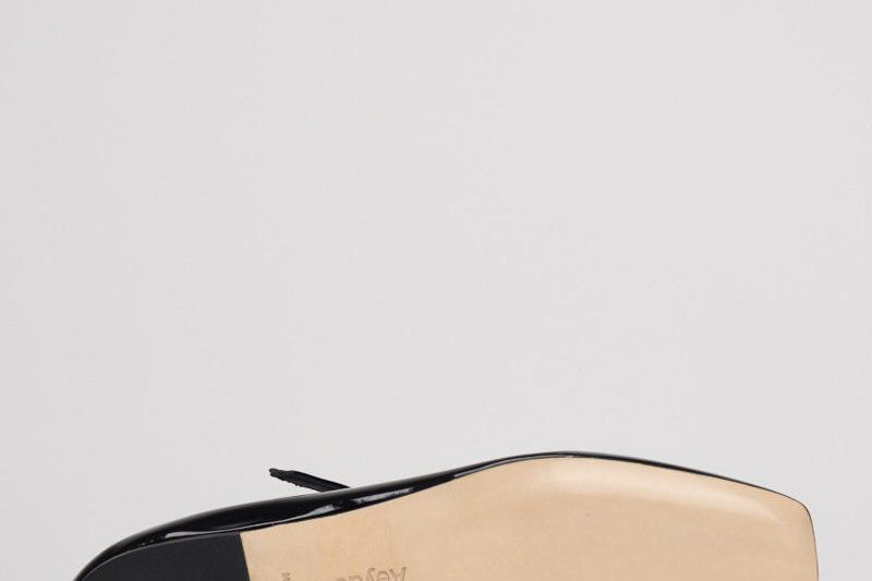 Ballerina in pelle finitura lucida FLRAZS08FL BLACK AEYDE 