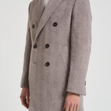 Cappotto uomo doppiopetto grigio MAINE MCPS126MORO ACCADEMIE TESSILI 
