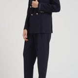 Abito uomo doppiopetto blu notte BOLGHERIPO 40011211 BRIGLIA 