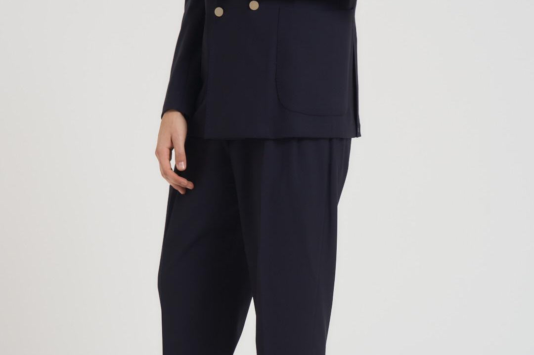 Abito uomo doppiopetto blu notte BOLGHERIPO 40011211 BRIGLIA 