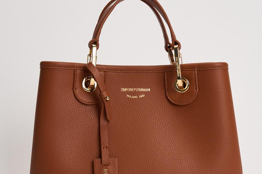 Borsa a mano donna in pelle marrone EW000361 AF12036M6030 EMPORIO ARMANI 