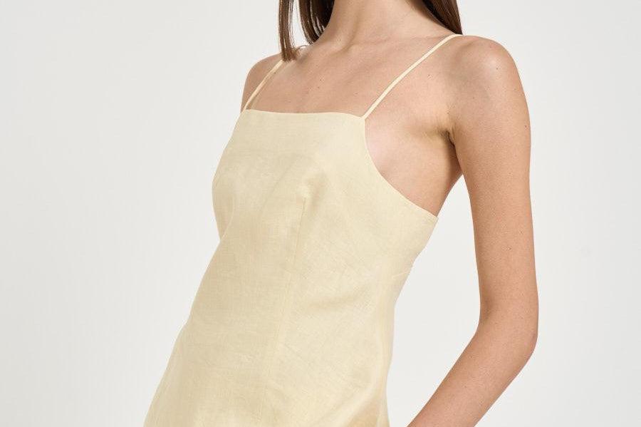 Top donna in lino burro S6SN04 A41 SEMICOUTURE 