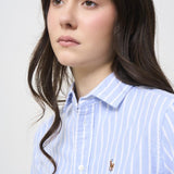Camicia donna slim celeste 211891377 004 RALPH LAUREN 