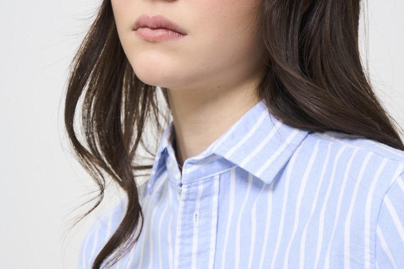 Camicia donna slim celeste 211891377 004 RALPH LAUREN 
