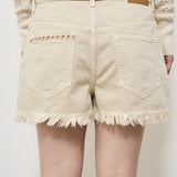 Bermuda donna Lesia in denim ecru SH0001FE C1H02E23EC MARANT ETOILE 