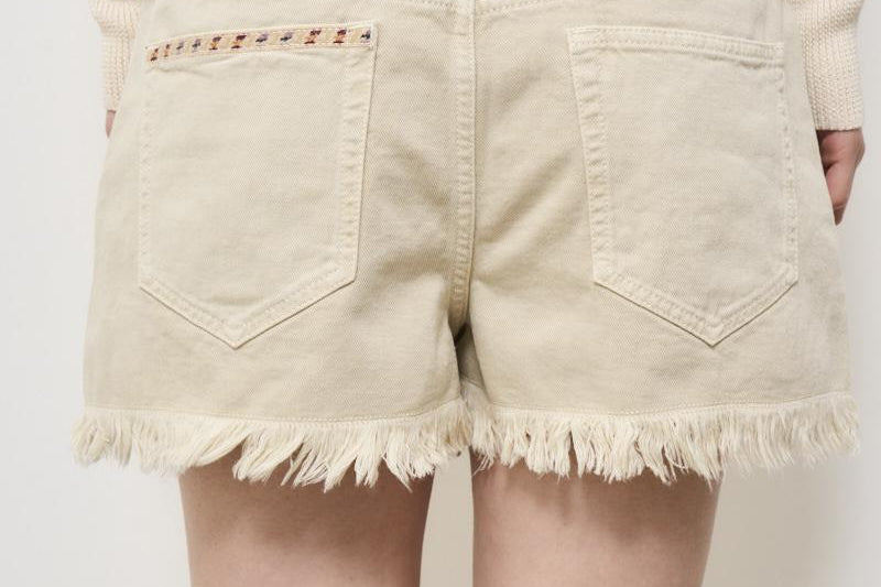 Bermuda donna Lesia in denim ecru SH0001FE C1H02E23EC MARANT ETOILE 