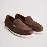 Mocassino uomo in suede marrone 803P09766 001 RALPH LAUREN 
