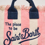 Borsa donna Vanity Mini a righe rosa VANITYMINI 03301H MC2 SAINT BARTH 