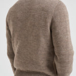 Giubbotto uomo in camoscio e tessuto beige FRANCIS KNIT 505 THE JACK LEATHERS 