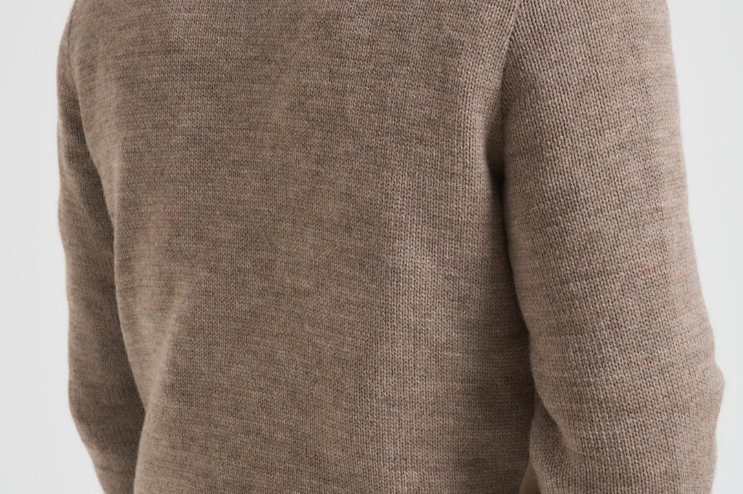 Giubbotto uomo in camoscio e tessuto beige FRANCIS KNIT 505 THE JACK LEATHERS 