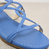 Sandali donna denim blu W46  EMANUELA CARUSO CAPRI 